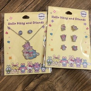 Hello kitty Easter earrings and necklaces